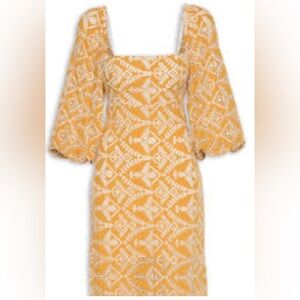 Animale Brazil - Yellow Patterned Dress with Bow Back